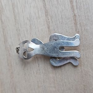 Vintage Sterling Cat Pendant